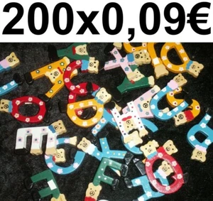 200x Letras de Madera Bricolaje Material de Tiro Alfabeto Feriante Madera - Imagen 1 de 1