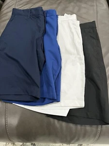 Puma Golf Shorts Boys XL Lot of 4 -- Black White Blue -- Adjustable Waist - Picture 1 of 11