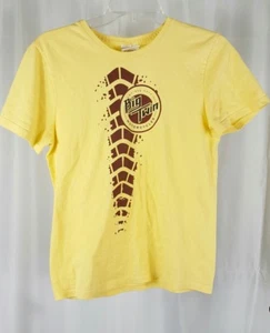 Big Twin Motorcycles Womens Yellow Tee Shirt Top Boise Idaho Size Small - Picture 1 of 8
