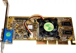 NVIDIA TNT2 Series 16MB VGA AGP 4x Vintage Retro Grafikkarte mit Lüfter - Bild 1 von 3