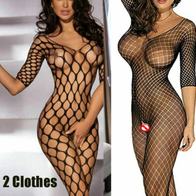 2X Lencería Sexy Red Medias Corporales Vestido Ropa Interior Babydoll Prendas para dormir TD Foto 1 de 4