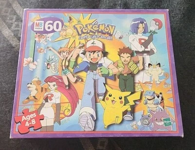 Rompecabezas Pokemon Gotta Catch Em All 60 piezas Milton Bradley completo excelente estado 1999 Foto 1 de 4