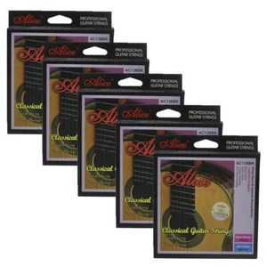 5 Sets Alice klassische Gitarre Konzertsaiten schwarz Nylon Kupfer Wicklung AC136BKH - Bild 1 von 4