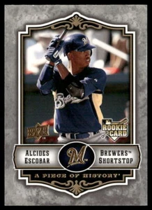 2009 Upper Deck A Piece of History Alcides Escobar - Picture 1 of 2