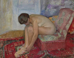 Henri Lebasque Woman Sitting Naked Canvas Print 16 x 20 #8793 - Picture 1 of 4