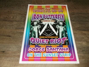 Iron Butterfly : Whisky A Go Go official Dennis Loren  Poster  35cm X  51cm - Imagen 1 de 1