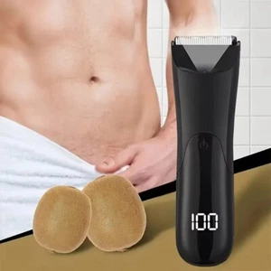 Men's Body Hair Trimmer Electric Groin Trimmer Wet/Dry Body Shaver Grooming - Picture 1 of 7