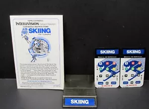 US Ski Team Skiing, Intellivision, Mattel 1980, Cartridge, Manual & Overlays - Bild 1 von 1