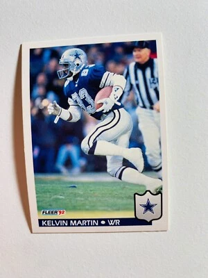 1992 FLEER #85 KELVIN MARTIN NM-MT NFL FOOTBALL CARD - Image 1 of 2