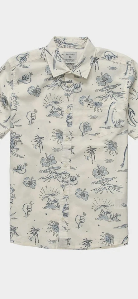 Camisa Quiksilver Wildlife SS Talla Juvenil Mediana 12 Nueva con Etiquetas Foto 1 de 1