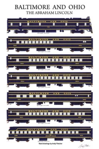 Póster de ferrocarril de Baltimore y Ohio Abraham Lincoln 11""x17"" firmado por Andy Fletcher - Imagen 1 de 1