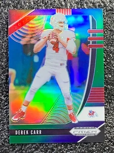 2020 Panini Prizm Draft Picks Football Purple Green Prizm #32 Derek Carr 144/199 - Picture 1 of 6