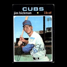 Jim Hickman 1971 Topps Chicago Cubs #175 Set Filler! 2