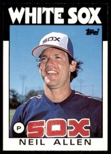 1986 Topps Traded Neil Allen Baseball Cards #2T