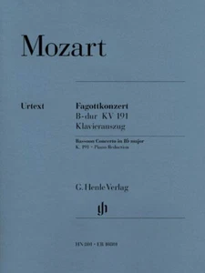 Mozart Bassoon Concerto in B-flat Major K. 191 for Bassoon and Piano 051480801 - Picture 1 of 1