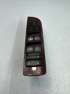 10-14 Cadillac Escalade Left Driver Side Front Window Switch OEM Woodgrain - Image 1 of 4