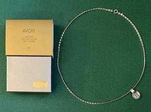 Collar Esquire Vintage Avon Plata de Ley 925 18", Nuevo En Caja - Imagen 1 de 6