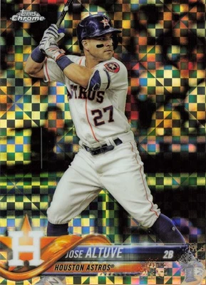 2018 Topps Chrome #200 Jose Altuve X-Fractor - Image 1 of 2