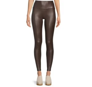 Time and Tru Damen Kunstleder Leggings, 28" Schrittlänge, Größe: XXXL (22) - Bild 1 von 5