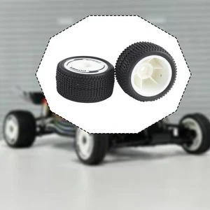2x Rear Tires Easy to Install Black Replacement for Wltoys 244016 1/24 Scale - Picture 1 of 6