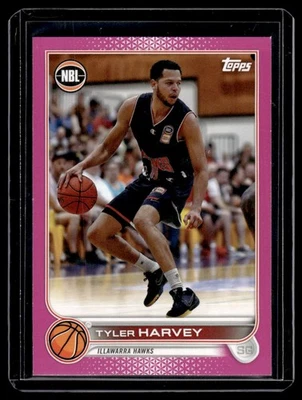 2022-23 Topps NBL Fuschia Tyler Harvey 33/75 Illawarra Hawks #35 - Image 1 of 2