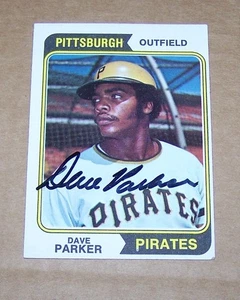 1974 Topps Dave Parker Signed Autograph Rookie Card H2 - Picture 1 of 2