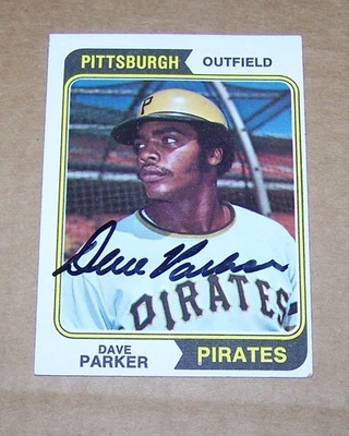 1974 Topps Dave Parker Signed Autograph Rookie Card   H2 - Image 1 of 2
