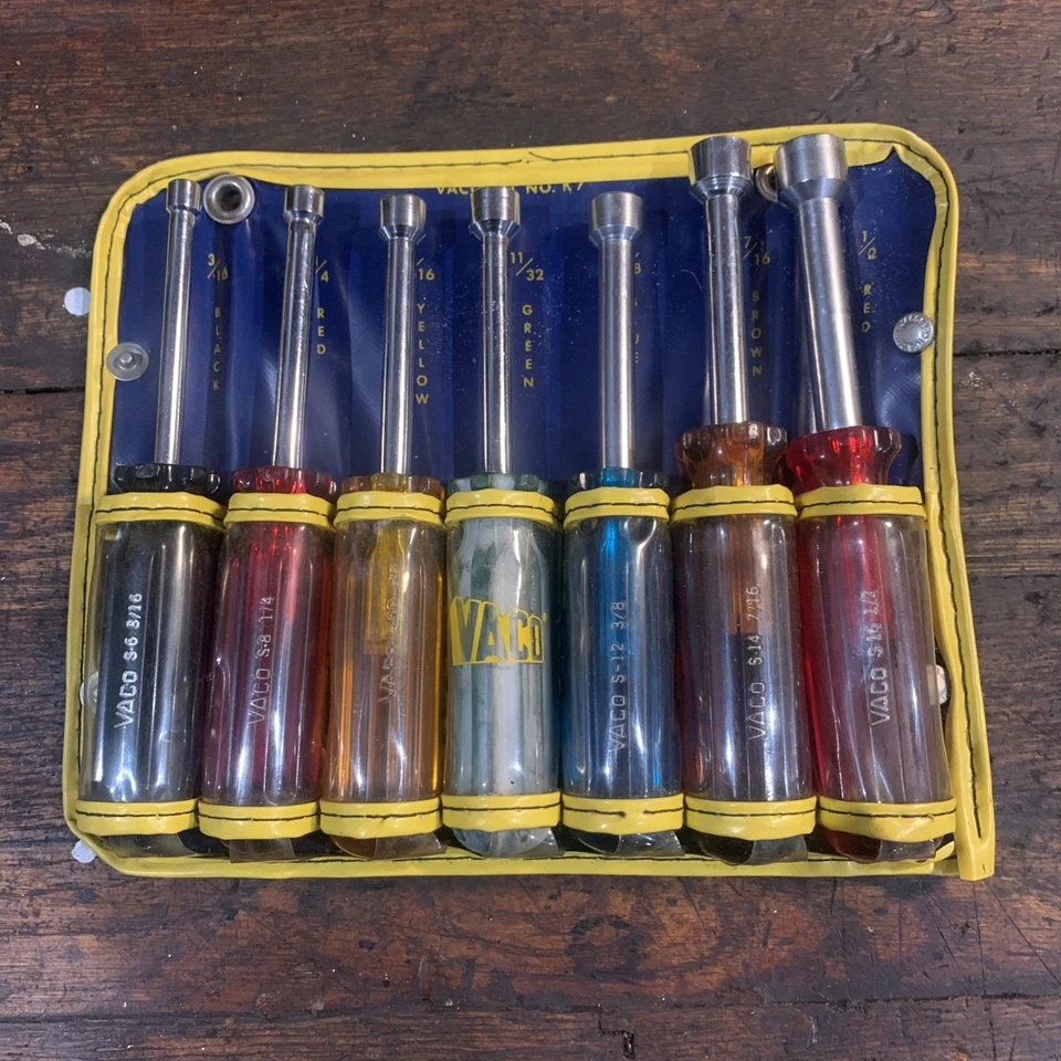 JUEGO DESTORNILLADOR TUERCA VACO K7 3/16 A 1/2 Foto 1 de 1