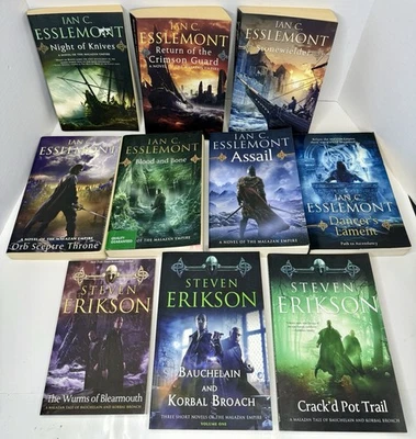 Lot Of 10 Malazan Empire Series Ian C Esslemont & Steven Erikson Paperback Books - Image 1 of 4