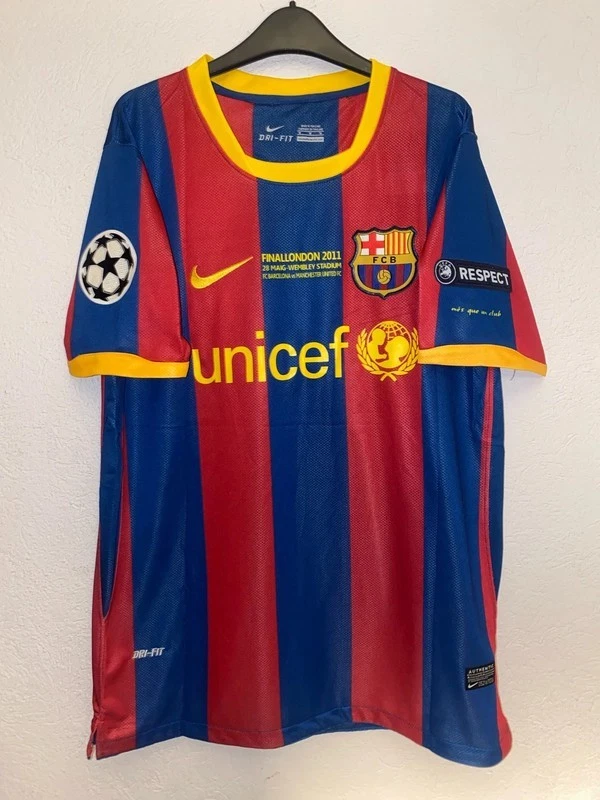 Camiseta Final da Liga dos Campeões Londres 2011 - Camisa Barcelona Retro UCL - Imagem 1 de 4