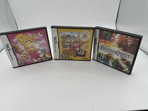 Nintendo DS Lot My Baby Girl + Build A Bear Workshop + Puzzle Quest CIB Tested - Picture 1 of 3