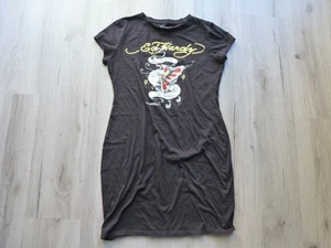 Ed Hardy Strass Minikleid schwarz großer Schmetterling Logo Mi Amor 1977 EUC Y2k - Bild 1 von 11