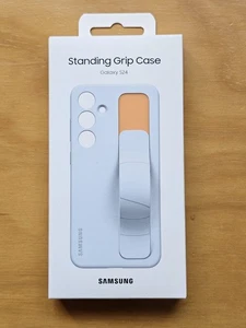 Official Samsung Standing Grip Case for Samsung Galaxy S24 - Light Blue OPEN BOX - Picture 1 of 7
