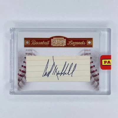 2010 Panini Century - Cut Autographs Carl Hubbell AU /40 #10 New York Giants - Image 1 of 2