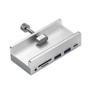 6-Port USB 3.0 Hub Clamp Adapter Aluminum USB Splitter Converter for Laptop/PC - Picture 1 of 12