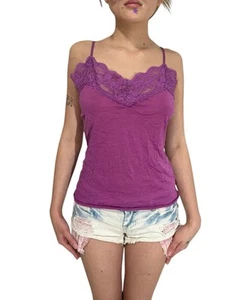 Y2K Bongo Lace Tank Top Size M - Picture 1 of 7