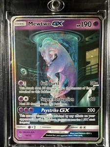 “Mewtwo GX” 78 Secret Rare Shining Legends Pokémon RARE - Picture 1 of 3