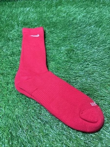 Nike Every Day Dri Fit Plus Cushioned Training Crew Socks One Pair Red Size L - Picture 1 of 3