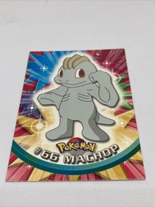 1999 Topps Pokemon TV Animation Edition Series 1 Black Topps Logo Machop 66 - Picture 1 of 2