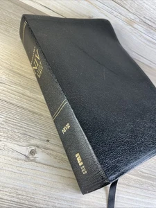 NIV Study Bible; Black Bonded Leather; 1995; 10th Anniversary Edition Red Letter - Picture 1 of 11