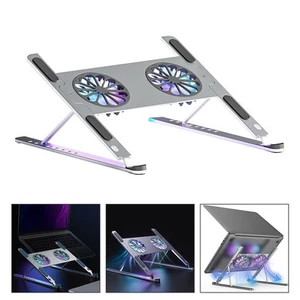 Laptop-Kühlständer Einstellbarer -Stand Laptop-Kühler Mit LED-Lüfter - Bild 1 von 12