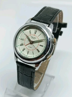 ✩VINTAGE  Watch POLJOT Signal Alarms Wrist Watch Men's Mechanical 18 Jewels✩ - Image 1 of 4