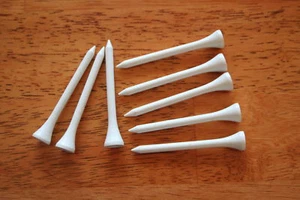 High Quality Brand New Wood Golf Tees 2 3/4 inch 250 pcs white color - Picture 1 of 3