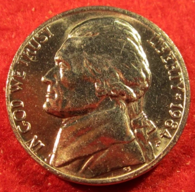 1984 P Philadelphia Jefferson Nickel -  Uncirculated  - Image 1 of 3