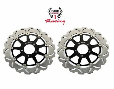 2 Front Brake Disc Rotors Set For Suzuki Hayabusa 1300 TL1000R TL1000S 1999-2007 - Image 1 of 4
