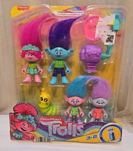 Imaginext DreamWorks Fisher-Price Trolls Figure Multipack Playset - 7pc NEW - Picture 1 of 6