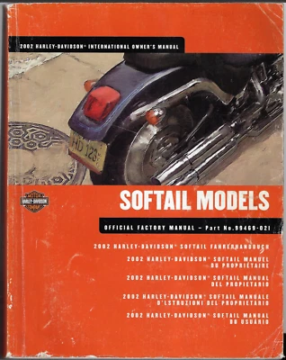2002 Harley-Davidson Factory Owner's Manual - Softail Models - Part No 99469-021 - Image 1 of 4
