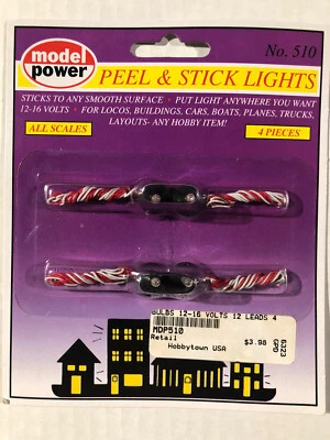 Model Power 510 Peel 'N Stock Bulb 12-16 Volts - 12" Lead - All Scale - 4 Pcs - Image 1 of 2