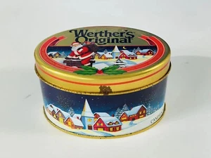 2002 Limited Edition Werther’s Original Happy Holidays Classic Candy Oval Tin - Picture 1 of 7