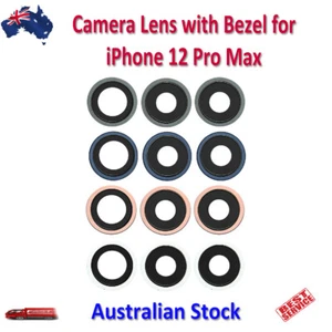 Lente de cámara trasera con bisel para iPhone 12 Pro Max - Imagen 1 de 9